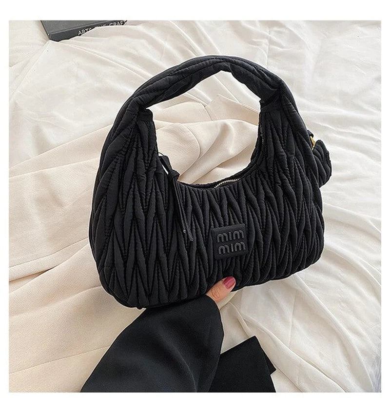 Luxury Brand Nylon Hobos Shoulder Bag for Women Handbag Clutch Purses New Design with Coin Purse