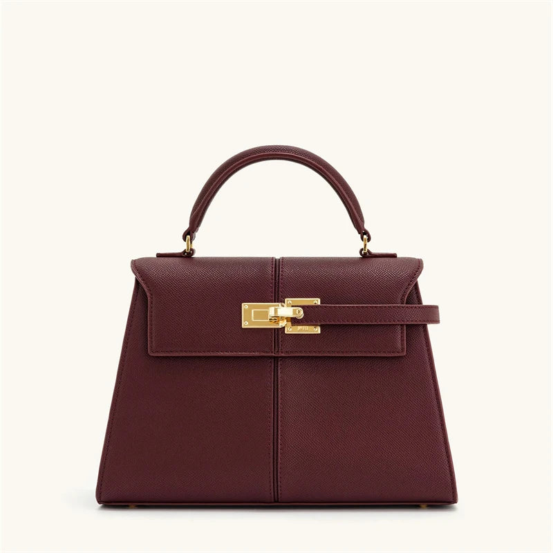 Elevate Your Style with the Elise Burgundy Handbag - A Chic and Spacious Crossbody for Modern Women
