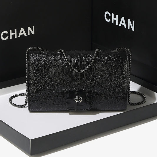 Crocodile Patterned Handbag   