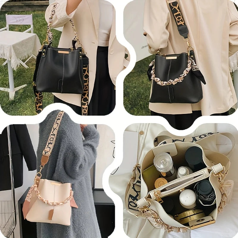 Ribbon Chain Bucket Bag 